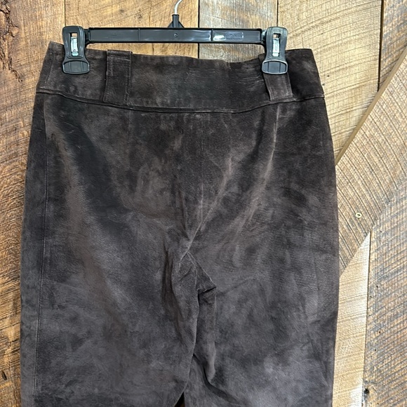 Etcetera brown suede lined pants size 4 - Picture 6 of 7